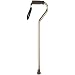 Medline Offset Handle Bronze Cane. (Shades may vary)