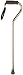 Medline Offset Handle Bronze Cane. (Shades may vary)