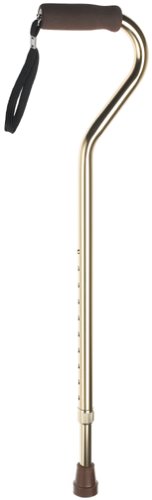 Medline Offset Handle Bronze Cane. (Shades may vary)