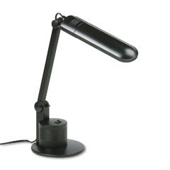 Ledu L365MB Fluorescent Energy Saver Desk Lamp, Adjustable 15 Reach Arm, Matte Black