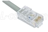 Category 5E RJ45 2-Pair Network Patch Cables Color Grey 30.0 FEET