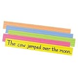 Sentence Strips, Sturdy Tagboard, 3x28, 100/PK, Asstorted