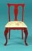 Dollhouse Miniature Mahogany Side Chair