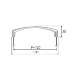 LIXIL メンテナンス部品 リビング建材用部品 クローゼット 把手(アーチ型) シャインニッケル[NZZZ930]