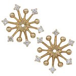 Review   / 1/5ctw Diamond Snowflake Earring Jackets