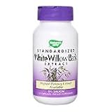White Willow Bark Standardized Extract - 60 caps., (Nature s Way)