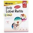 Memorex White Matte DVD Label Refills