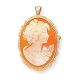 14k Shell Cameo Pendant/Pin