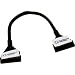 24in GO!MOD MOLDED ROUND 1-DV FLOPPY CABLE - BLACK