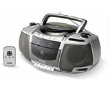  : COBY CX-CD250 Portable CD Cassette Recorder with AM/FM Radio & Remote Control