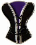 Purple/Black Corset BELT BUCKLE