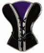Purple/Black Corset BELT BUCKLE
