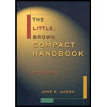 Little, Brown Compact Handbook: Jane E. Aaron 9780321199843: Little, Brown Compact Handbook