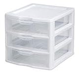 STERILITE 3 Drawer Clear Mini Unit Sold in packs of 6