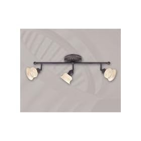 Eurofase 13723-033 Delray 3-Light Track, Oil Rubbed Bronze Opal by Eurofase
