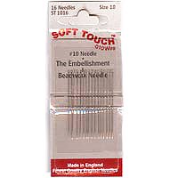 Beading Needles For Soft Touch .010 (16 Needles) Size 10