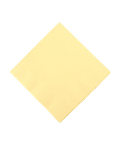 Weddingstar Luncheon Size Napkins, Lemon Yellow, 50-Pack Weddingstar Luncheon Size Napkins, Lemon Yellow, 50-Pack