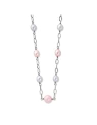 Sterling Silver Pink & Purple Freshwater Cultured Pearl w/2in ext. Necklace