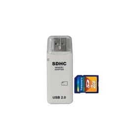 High Quality USB 2.0 Single Slot SD Card Reader / SD Memory Card Reader (Supports Windows ME/2000/XP/Vista/7 Mac OS 9.0 and newer)