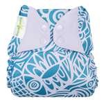 bumGenius One-Size Pocket Diaper 4.0 Artist Series Snap Retail Therapy (Light Blue)