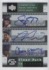 2007 Upper Deck Future Stars Clear Path to History Triple Signatures #DMY - Stephen Drew/Miguel Mont