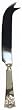 Decorative Stainless Steel Cheese Knife Fleur De Lis Design Set/2