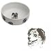 Australian Shepherd Paw Print Bowl, Porcelain by Rosalinde (7 in. x 2.5 in. deep)