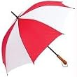 All-Weather&trade; Elite Series 48" Red and White Auto Open Sports Umbrella
