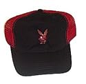Playboy Black and Red Mesh Trucker Cap