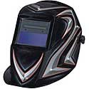 Hobart Hood XTV Auto-Dark Welding Helmet - #Avenger# Black with Silver and Red Graphics, Model# 770436
