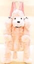 Plush Pink Poodle Backpack 18"
