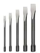 Westward 2AJL5 Handguarded Chisel Set, 3/8-7/8 In, 5 Pc