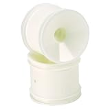 Team Associated Truck Wheel, White T4, Front Dish by Team Associated