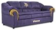 Minnesota Vikings Pub Series Three Person Team Logo Sofa Couch
