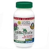 Nature's Resource Time Release Milk Thistle, Standarized Extract, 280mg, Capsules - 30 ea