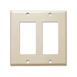 Decora Faceplate, Dual Hole, Beige