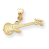 14k Guitar Charm - Measures 18.2x23.6mm