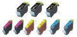 Canon Compatible BCI-3e (3Bk/2C/2M/2Y) 9-Pack Ink Cartridges for Canon i550/i850,MultiPASS MP730/F30/S750/S520