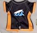 Orange & Black Surfboard Wetsuit Outfit fit Webkinz, Shining Star & 8-10 Make Your Own Stuffed Animals