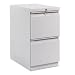 HON(R) Efficiencies(TM) 2-Drawer Mobile Pedestal, 28H x 15W x 22 7/8D, Charcoal
