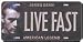 James Dean License Plate LIVE FAST Image