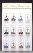 Club Pack of 36 Assorted 12 Month Birthstone Rosaries & Display 17.5"