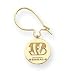 bengal23  - 14K Cincinnati Bengals Disc Initial Kidney Earrings