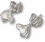 Small Facing "Horse Heads" Post Earrings - Sterling Silver Jewelry