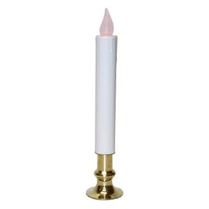 General 45207 LED CANDOLIER W BRASS BASE Battery Operated Candle Light by Gerson