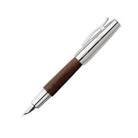 Faber Castell E-motion Fountain Pen, Brown Pearwood