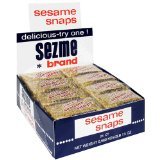 Sezme Sesame Snaps (36bars of 35g) over 2 pounds of Sesame Sezme