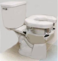 Toilet Seat With Four Locking Brackets