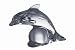 24% CRYSTAL DOLPHIN FIGURINE - dolphin
