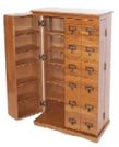 Library Style Multimedia Cabinet - Oak